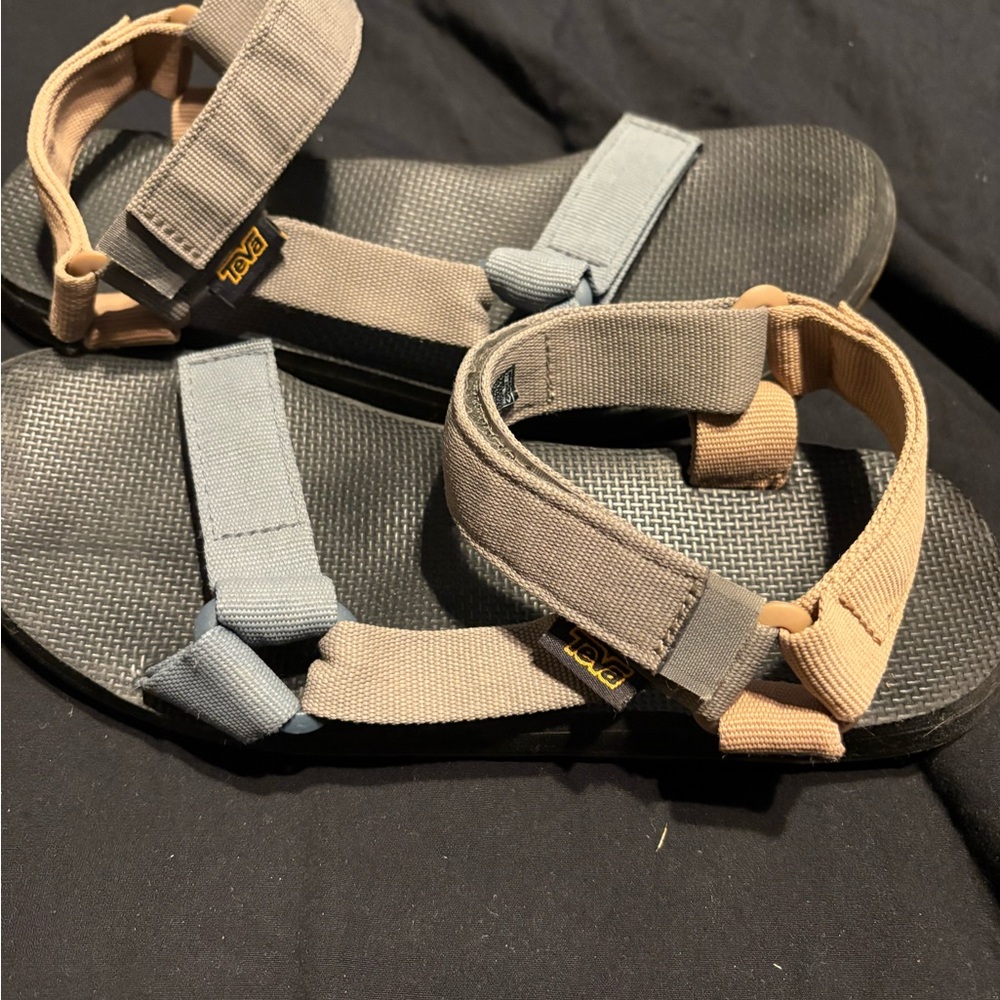 Teva Men's Black and Tan Sandals